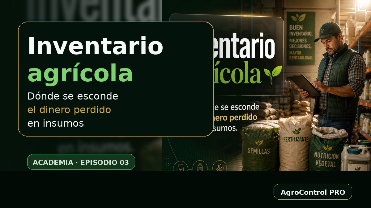Inventario agrícola: dónde se esconde el dinero perdido en insumos